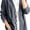 Black, variant on Womens Classic Button Front Breathable Stretch Denim Jacket Relaxed Fit Lightweight Casual Long Sleeve Cardigan Coat