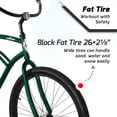 thumbnail image 3 of 26-Inch Men’s Cruiser Bike, Tracer ACE, Matte Army Green, Coaster Brake, 3 of 9