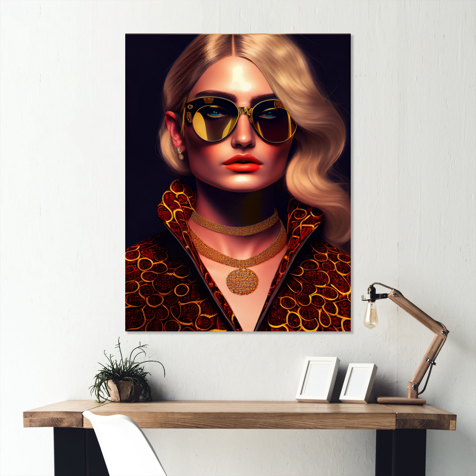 Designart Fashion Woman II Canvas Wall Art