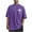 Purple, variant on Njagoc3 Mens Plus - Size Palm Tree Print T - Shirt, Loose Fit, Lightweight Fabric, Summer Casual & Beach, Relaxed Graphic Top