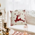 thumbnail image 6 of Nilvkv 18x18in Red White Christmas Pillow Covers Snowflake Deer for Sofa Bed Car Decor, Christmas Decorations, CHRlSTMAS-GlFTs, 6 of 6