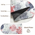 thumbnail image 5 of Summer Ocean Turtle Area Rugs 4x6 ft Red Blue Coral Seahorse Starfish Washable Rug Non Slip Indoor Carpet Absorbent Floor Mat for Living Room Bedroom Dining Room, 5 of 9