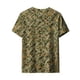 thumbnail image 5 of Ceisia Men's Diamond Pixel Camouflage Print Crew Neck T-Shirts, Stretchy Breathable Casual Short Sleeve Tops Gifts, 5 of 9