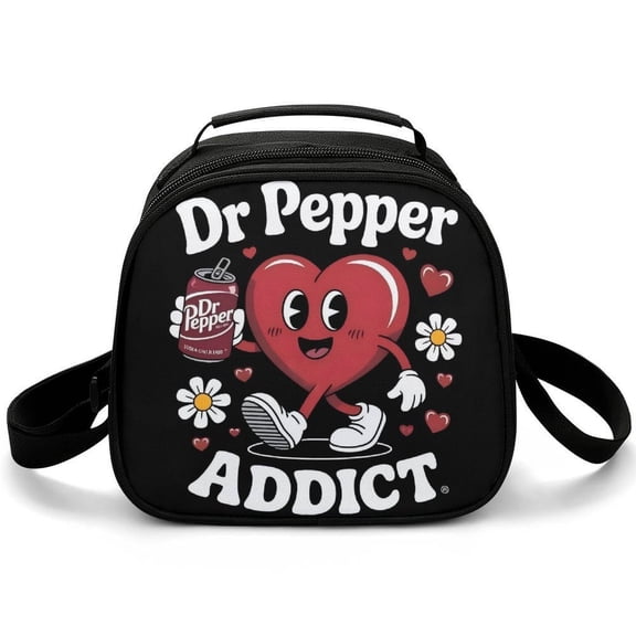 Dr.Pepper Cartoon Lunch Bags Are Suitable For Work Travel And Outdoor Activities One size