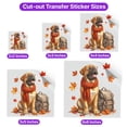 thumbnail image 5 of Welcome Fall Mastiff Enjoys School Time Autumn Fall Leaves Cutout Transfer Sticker Mastiffs Dog Lover Gifts Idea Transparent Decal Art Decor - 02013, 5 of 5