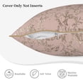 thumbnail image 5 of Haiem Rose Gold Marble Texture Print Velvet Soft Solid Decorative Square Throw Pillow Covers Set with Elegant Piping Christmas Cushion Case for Sofa Bedroom Car-20"x20", 5 of 8
