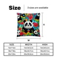 thumbnail image 5 of Panda Luxurious Velvet Bed Pillow Inserts with Unique Patterns - Set of 2, 16x16, 18x18, 20x20 Inches - Ideal for Throw Pillow Covers and Home Decor, 5 of 6