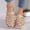 Beige, variant on Viluyesy Womens Slip-On Sandals, Floral Hollow Soft Sole Closed Toe Wedge Flat Beach Slippers Beige