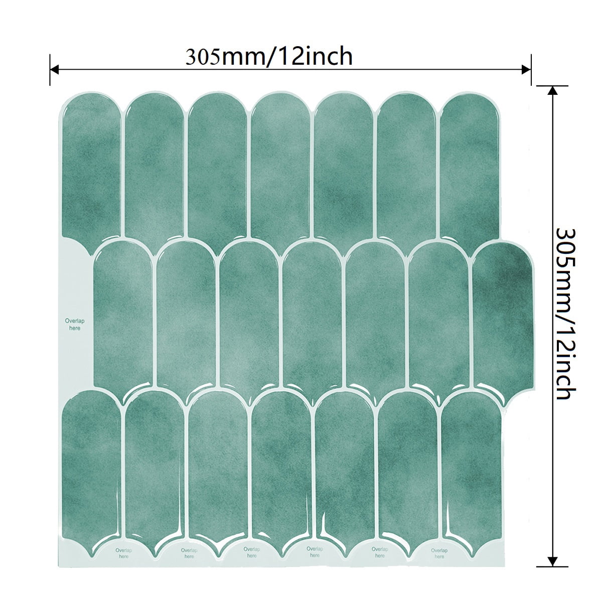 FLOLEOPA 12 x 12 Inch Heavy-Duty Peel and Stick Backsplash, Self-Adhesive Wall Tiles for Kitchen Bathroom Decor, 20-Pack