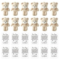 12-Pack Mini Stuffed Bears - Cute Bulk Animals for Kids, Perfect Party Favors, Carnival Prizes & Valentine's Gifts