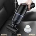 thumbnail image 2 of Aspiradora portátil inalámbrica para coche, aspiradora de mano para coche, 8000 PA, 120 W, alta succión para limpieza en seco y húmedo, mini aspiradora inalámbrica, 2 of 5