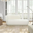 thumbnail image 6 of Aire 75" RAF Modern Rounded Chaise Lounge Ivory White Boucle, 6 of 6