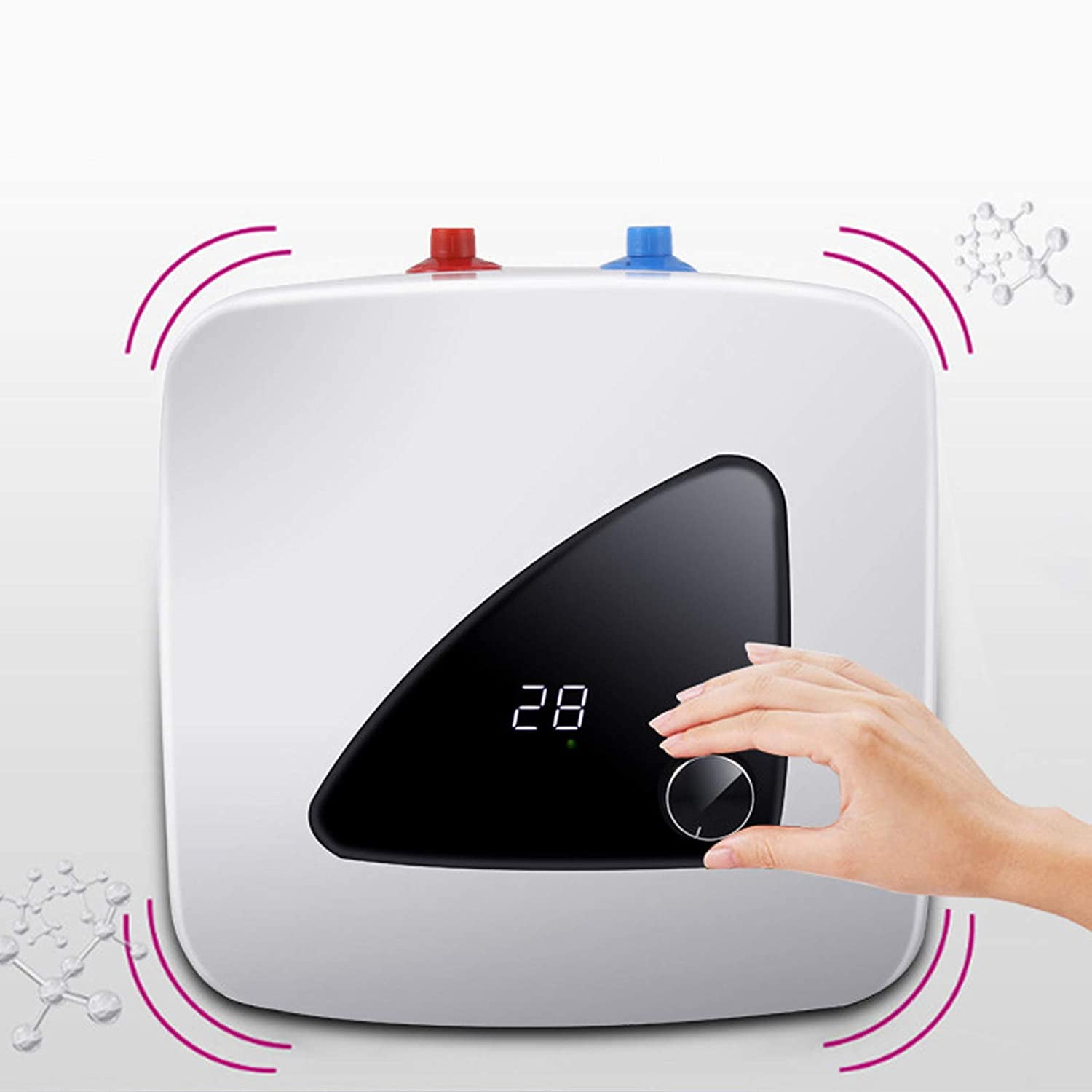 Mkyiongou Electric Water Heater Unit 1500W Instant Hot Water Heater Under Sink for Kitchen