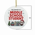 thumbnail image 3 of First Christmas as a Middle School Student Ornament, Christmas Ornament, Personalized Gift for Middle School Student Ceramic Ornament Keepsake for Him or Her 204OR15, 3 of 5