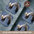 thumbnail image 6 of 3drose, Europe, Greece, Lake Kerkini. Great White Pelican Lands in Lake., Set of 4 Coasters - Soft, 6 of 7