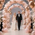 thumbnail image 6 of SUMMIT - Balloon Arch Kit Stand Foldable storage, 9FT Height & 10FT Width Adjustable Balloon Arch Frame, for Weddings, Baby Showers, Birthdays, Graduation, Backdrop for Parties, 6 of 15