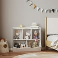 thumbnail image 1 of COZONY Kids Bookshelf with Storage Cubbies and Toy Organizer, White, 1 of 8