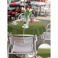 thumbnail image 5 of Outdoor Tablecloths with Umbrella Hole & Zipper, Sage Green Ombre Round Tablecloths 60 Inch, Modern Abstract Art Texture Waterproof Table Cloth, Patio/Pool/Picnic Table Covers, 5 of 8