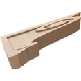 thumbnail image 6 of 6"W x 36"D x 12"H Thin Scroll Rough Cedar Woodgrain TimberThane Corbel, Primed Tan, 6 of 6