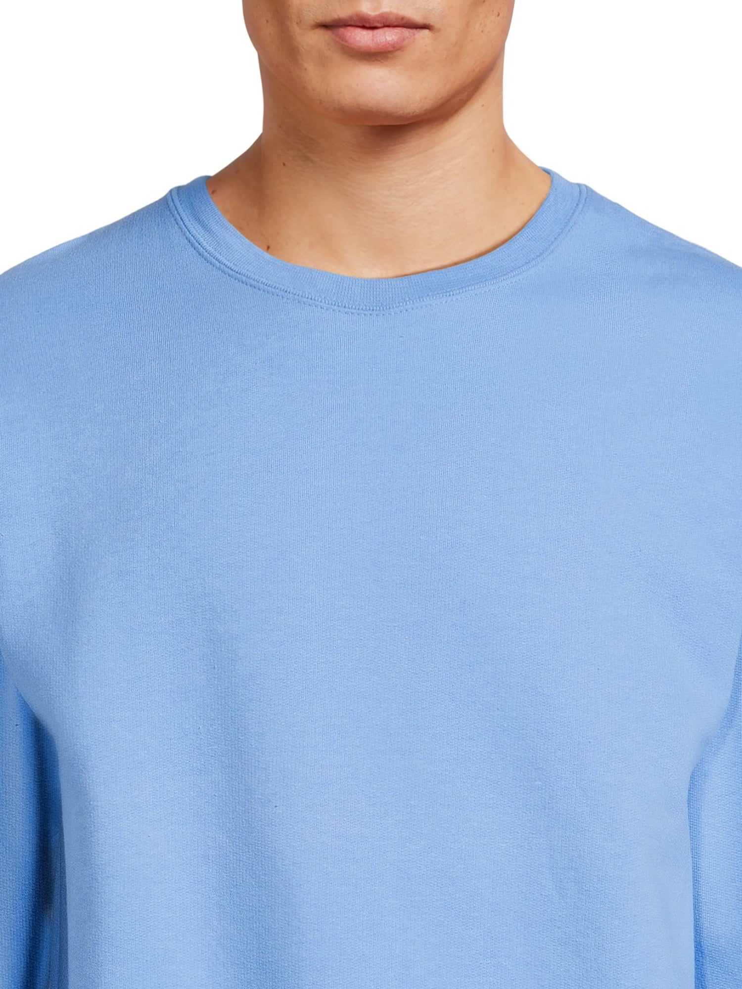 Athletic Works Men's Fleece Crewneck Sweatshirt, Sizes S-4XL