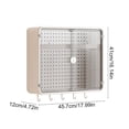 thumbnail image 3 of Bathroom Wall Mounted Storage Cabinet with Double Doors and Pegboard Organizer for Easy Access - Multifunctional Space Saver for Vanity, Shower, Kitchen, Garage, and Laundry Room, 3 of 6