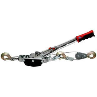 TBVECHI 5 Ton (10,000 LBS) Power Puller Come Along Winch - 3 Hooks, 2 Gears, Heavy Duty Cable Puller