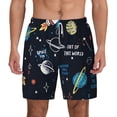 thumbnail image 3 of Uemuo Space Pattern Mens Swim Trunks Quick Dry Board Shorts with Mesh Lining, Stretch Beach Shorts Quick Dry No-Chafing Board Shorts-Medium, 3 of 9