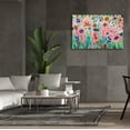 thumbnail image 6 of Epic Graffiti 'Garden Party2 by Noemi Ibarz, Canvas Wall Art, 60"x40", 6 of 8
