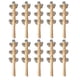thumbnail image 1 of 10 sonajeros de madera para bebés, con cascabeles de mano. Juguetes divertidos para niños., 1 of 8