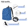thumbnail image 3 of Disketp Airplanes in the Sky print Canvas Backpack Lightweight Travel Daypack Student Rucksack Laptop Backpack-Small, 3 of 5