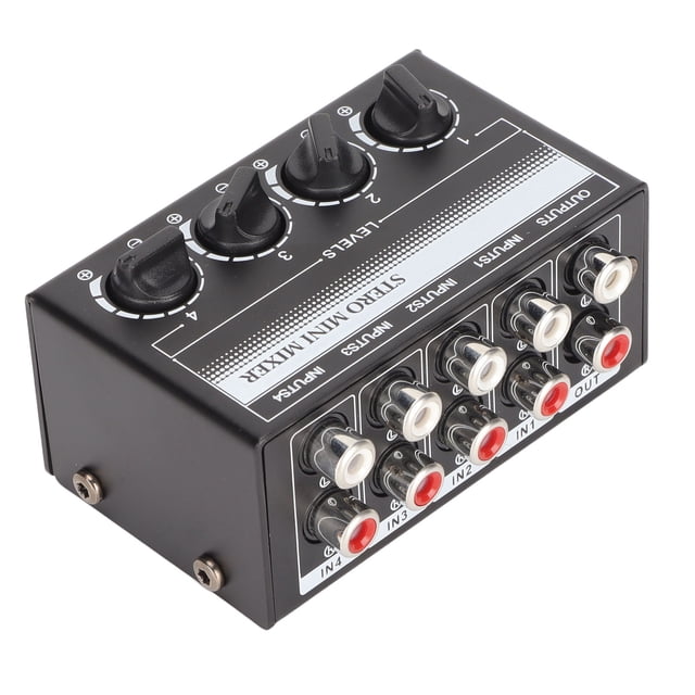 Mezclador Pasivo, Configuración Fácil Portátil de 4 Canales para Barra Pequeña