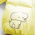 thumbnail image 4 of Favoffer Kids Elephant Print Shiny Puffer Coat Baby Boys Girls Hooded Warm Winter Jacket Infant Outerwear Wholesale 1-6Y, 4 of 9