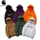 thumbnail image 2 of Sudadera con capucha holgada para hombre y mujer con letras clásicas bordadas Carhartt de la marca de moda y sudadera con capucha de lanaVerde, 2 of 2