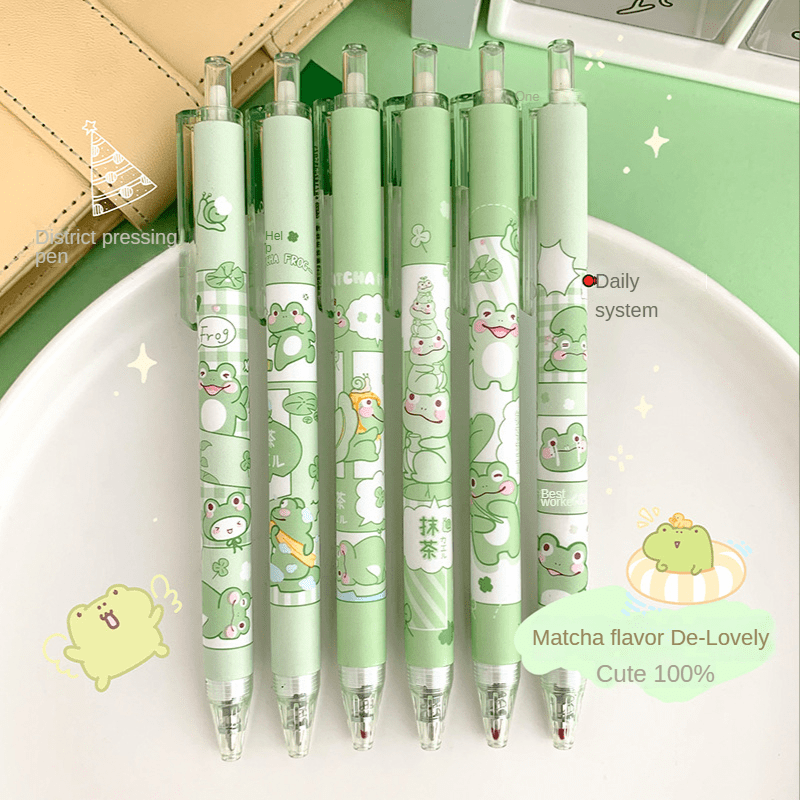 6pcs Japanese Stationery Cute Pens Stationary Pens Back To School