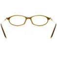 thumbnail image 4 of Unisex Optical Eyewear - Oval Shape, Plastic Full Rim, Satin Bronze, 4 of 4