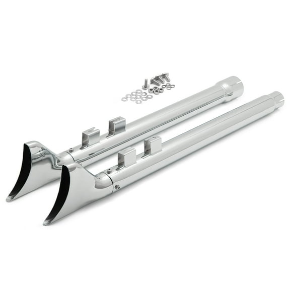 33" Fishtail Slip on Exhaust Pipe Muffler for Harley Electra Glide Touring 2017-2022