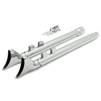 33" Fishtail Slip on Exhaust Pipe Muffler for Harley Electra Glide Touring 2017-2022