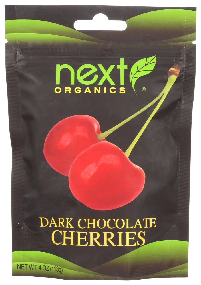 Next Organics Dark Chocolate Covered Snacks Cherry 4 oz