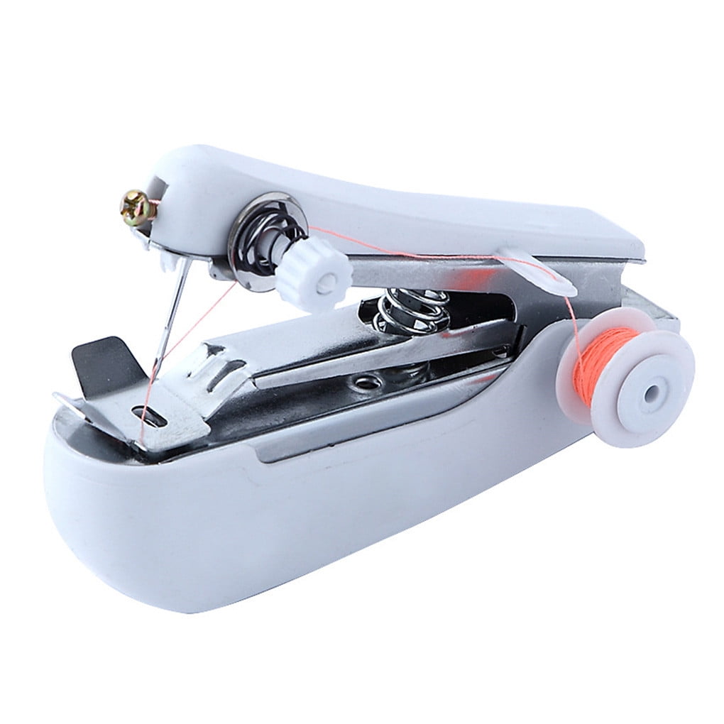 1pcs Portable Manual Sewing Machine Simple Operation Sewing Tools Sewing Cloth Fabric Handy Needlework Tool Color Random