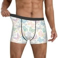 thumbnail image 2 of Salouo Colorful Butterfly Print Men's Boxer Briefs,Breathable Underwear Elastic Waistband Briefs for Men -Medium, 2 of 8