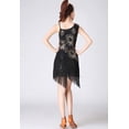thumbnail image 2 of Jersey Great Gatsby Party Performance Practice Clothes Dresses Uniforms Black, 2 of 4