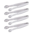 thumbnail image 1 of HINMAY Mini pinzas para servir pinzas pequeñas para aperitivos de acero inoxidable de 5 pulgadas, juego de 4, 1 of 5