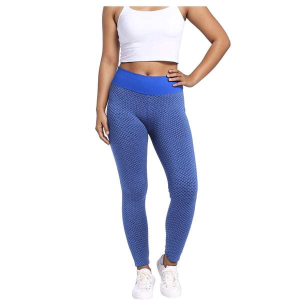 Mallas de yoga y running para mujer: largas, diseño patchwork, cintura alta, fitness activo