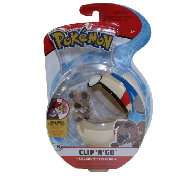 Pokemon Clip N Go Rockruff Timer Ball Set Walmart Com Walmart Com