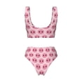 thumbnail image 2 of Honeii Pig Nose Print Women’s Bikini Set,Two Piece Swimsuit Bathing Suits,Stylish High Elasticity Swimwear for Beach and Pool, 2 of 7
