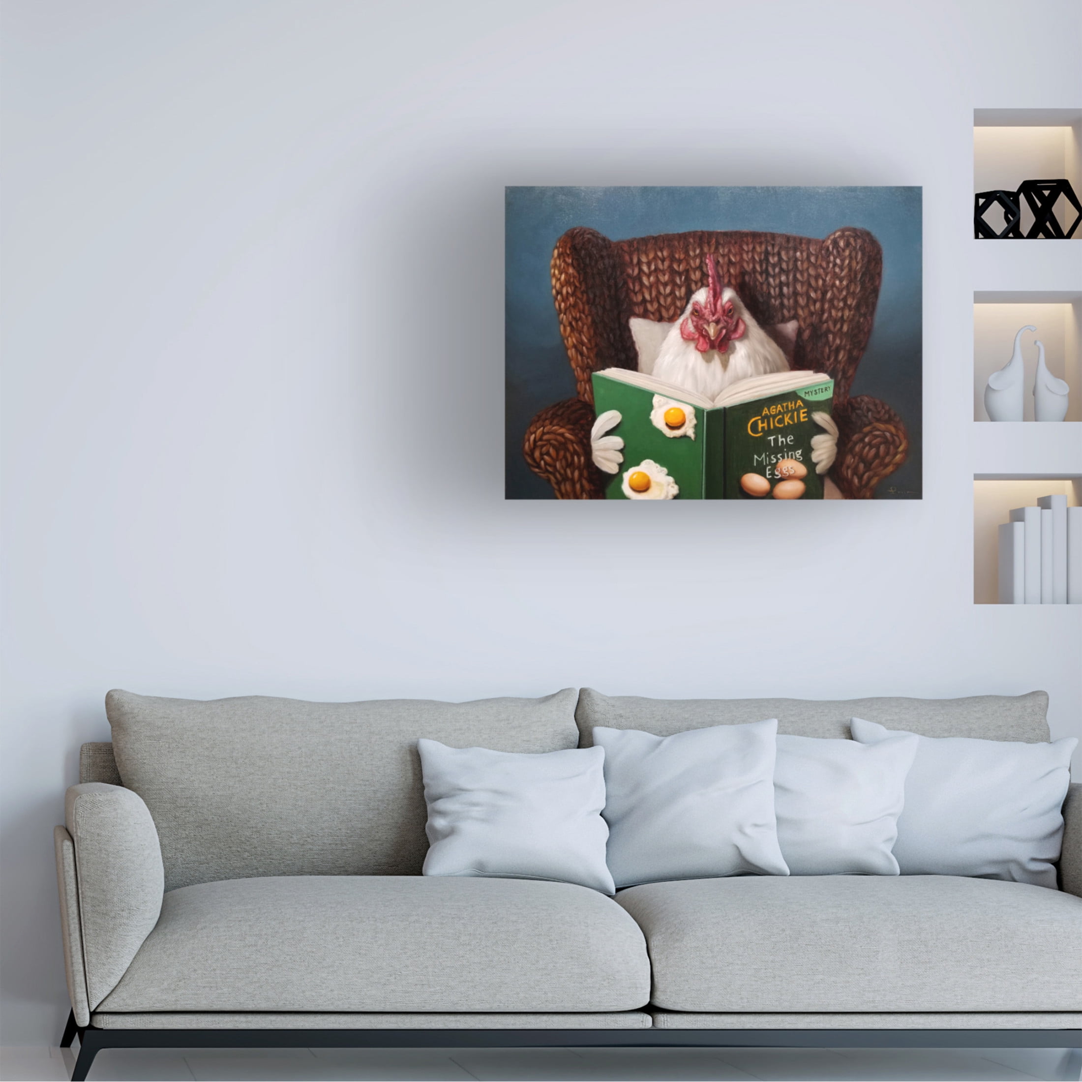 Canvas Wall Art - Lucia Heffernan 'Chick Lit' Wall Art for Living Room, Bedroom, or Office Décor by Trademark Fine Art - 32 x 24 Inches