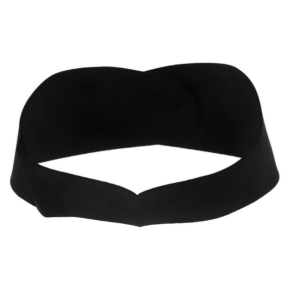 Swimming Headband Adjustable Yoga Diving Ears Hair Band for Kids Adult Size (Black)