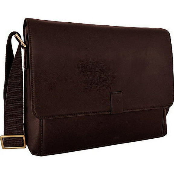 Aiden Leather Business Laptop Messenger Crossbody Bag
