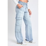 YMI Jeans Women's Straight Cargo Jeans