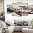 thumbnail image 1 of Sky above Dark Heavy Clouds - Contemporary Landscape Canvas Art, 1 of 3